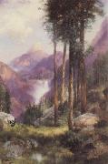 Yosemite Valley,Vernal Falls, Thomas Moran